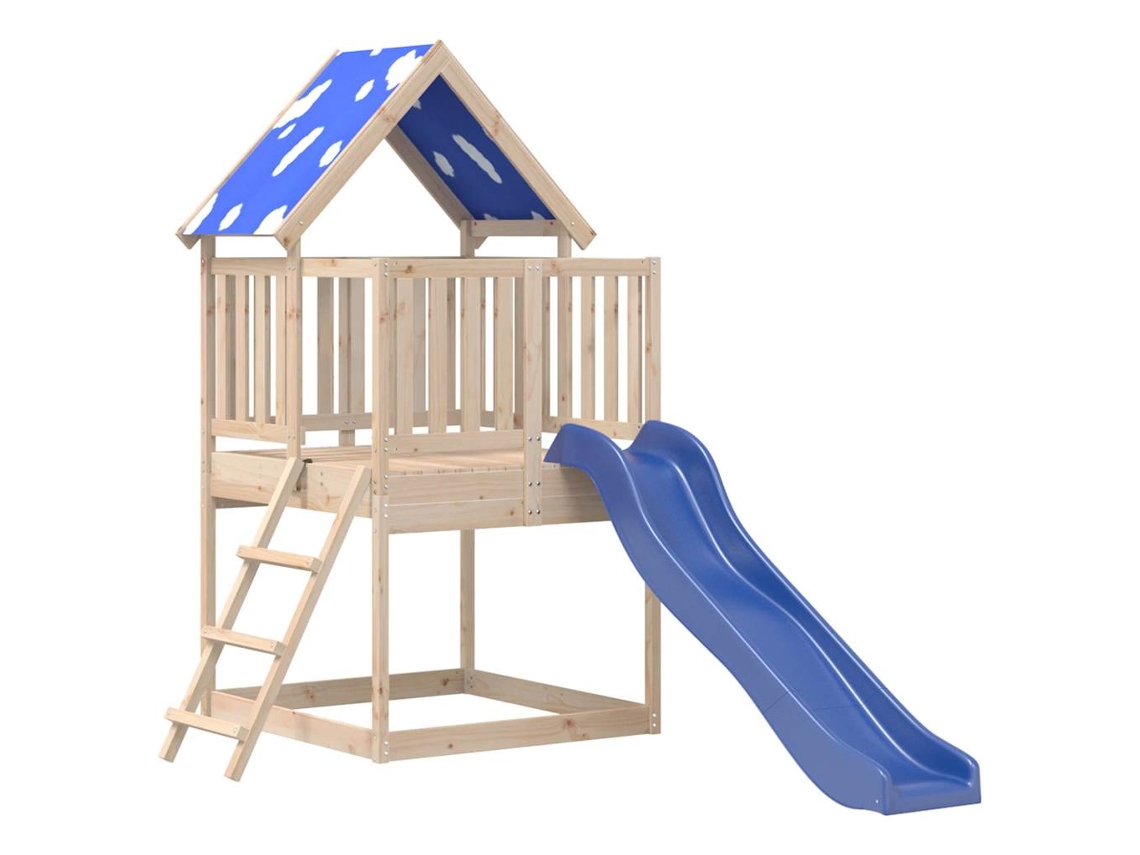 Conjunto de brincar para exterior VIDAXL Castanho Madeira