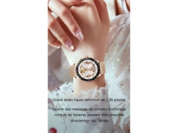 Smartwatch Tela Hd de 1 39 Polegadas Ip71 À Prova D'Água para Iphone e Android VEANXIN