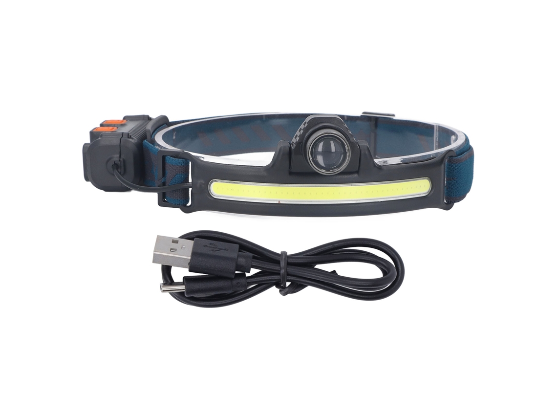 2026 lanterna Frontal Led Cob com Sensor e Carregamento Usb c para Pesca, Trabalho e Ambiente Exterior