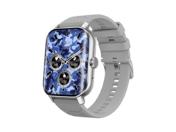 Smartwatch Yizhood F12 2.02 Inch Bluetooth Chamada Ip67 À Prova De Água 100 Modos Desportivos 280 Mah (android E Ios Cinza)