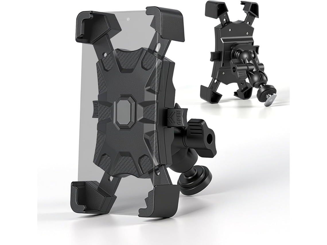 Suporte para Celular para Caiaque com Instalação Rápida e Trava Automática, Ajustável em 360° e Compatível com Caiaques JIAPEI (preto)