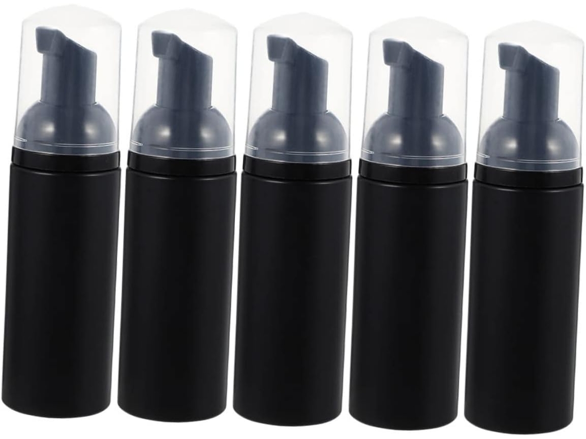Conjunto De 5 Frascos Pequenos De Gel Espumante Reutilizáveis E À Prova De Vazamentos, Ideais Para Viagens E Banheiro.