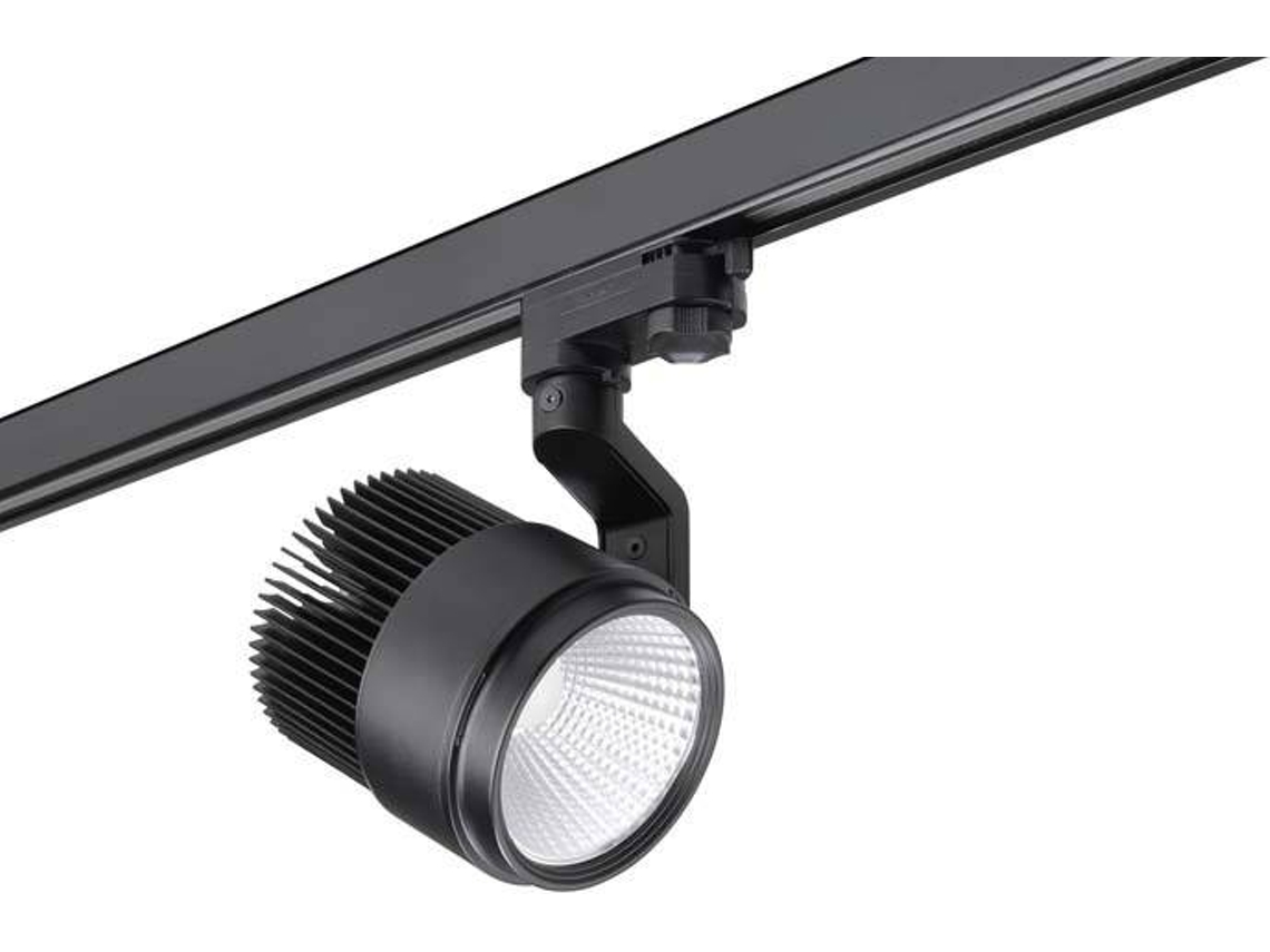 Ledsc4 Action - Foco 112x101x216mm, Alumínio, Cor Preto, Led, Máx 30w