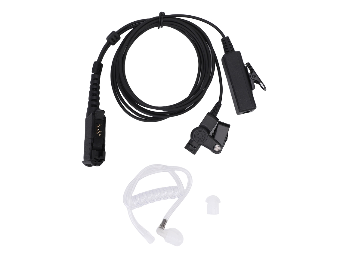 Fone de Ouvido com Tubo Acústico de Ar EOOCOO com microfone Ptt para Motorola