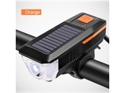 Luz Solar Para Bicicleta Com Alto- Falante Recarregável Via Usb, Verde.