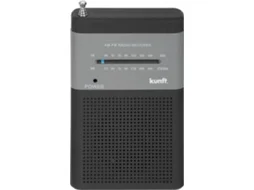 Rádio a Pilhas KUNFT KPR4172 (Preto e cinza - Analógico - FM/AM - Pilhas)