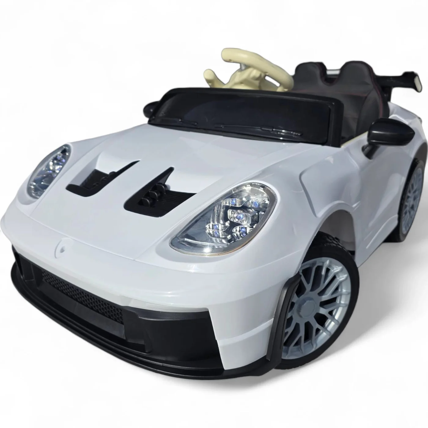 Carro Elétrico para Criança Gt3 Style 12v com Rodas Eva, Assento em Eco Pele e Controlo Parental Funtastic Land