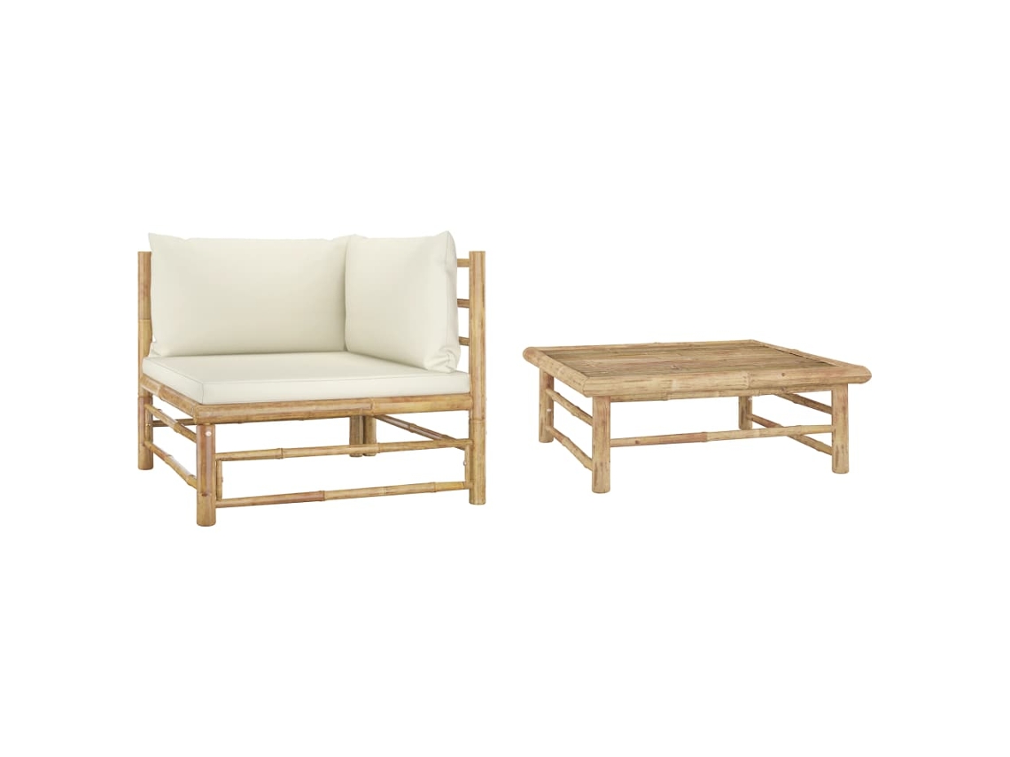 Garden Lounge Set, Garden Lounge Sets Vidaxl Branco Bambu (n/a)