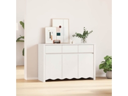 Vidaxl Buffet Com Gaveta Drammen Branco 114 X 43 X 75,5 Cm