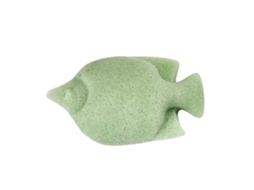 Esponjas De Cuidado Facial Y Corporal Natural Forma De Pez (verde)