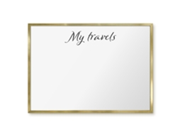 Magnetic Glass Board My Travels For The Hall Espelharte (70x50 Cm)
