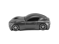 Mouse Sem Fio em Forma de Carro Esportivo 1600 Dpi Receptor Usb para PC, iOS Cinza | S/MARCA