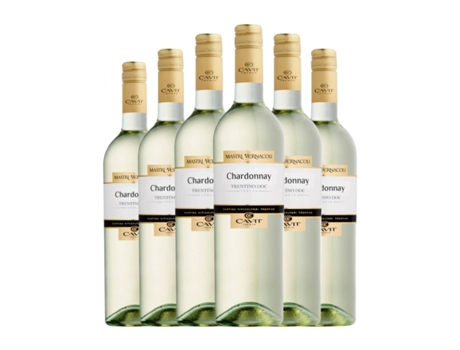 Vinho branco CAVIT Mastri Vernacoli Chardonnay Trentino (0.75 L - 6 Unidades)