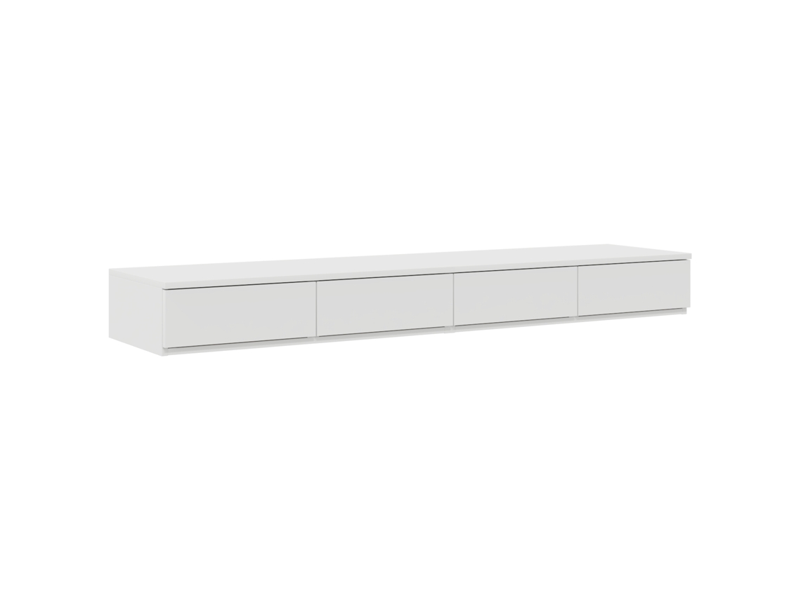 Conjunto 1 Móveis Para Quarto Vidaxl Branco Derivados De Madeira (135 X 36,5 X 16,5 Cm)