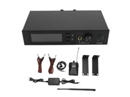 Sistema de monitor in ear EOOCOO, UHF, profissional