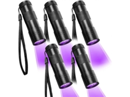 Lâmpada Uv Lumire Noire Lote de 5 Lâmpadas com 12 Led 395 Nm Sensor Urina para Animais Companhia Princip Al os Tacos GOKOCO