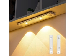 Luz Led Nova Line com Sensor de Movimento para Gaveta, Recarregável USB, 2pcs