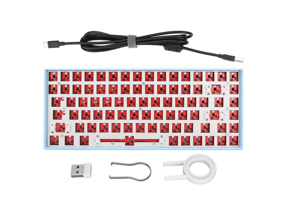 Kit De Diy De Teclado Mecânico Hotswap Com 84 Teclas