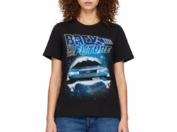 Rockinstone Back To The Future Movie Spacecar Black Adult T-shirt Size:xxl