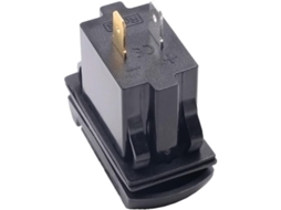 Tomada Usb Com Porta Dupla Voltímetro Ip65 Preta