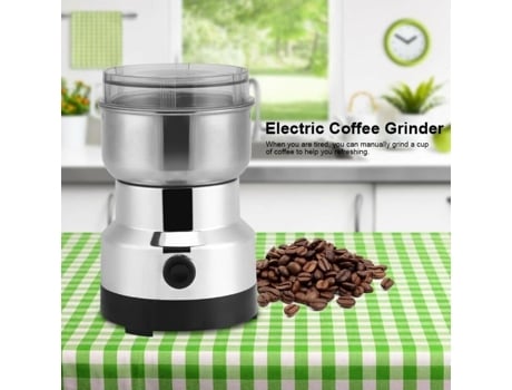Moedor de café elétrico em aço IFCOW® Linhaça Nozes Pimenta Especiarias Liquidificador de aço inoxidável 220V UE IFCOW