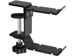 Suporte Giratório De Metal Com Gancho Duplo Para Fones Ouvido E Design Perfurado, Projetado Para Organizar Fones De
