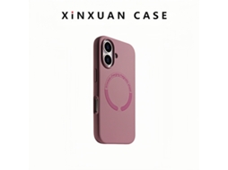 Capa Para Iphone 17 Em Silicone Líquido Magnético Com Toque De Pele.