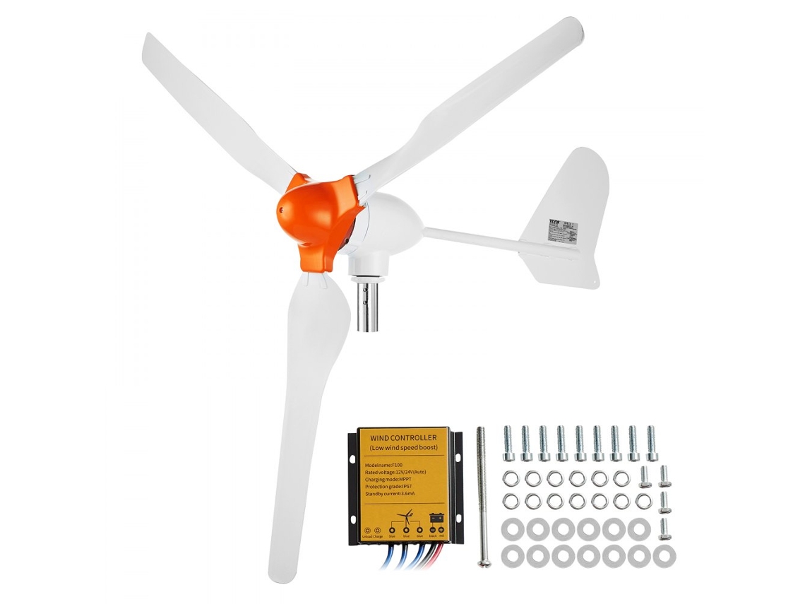 Máquina De Limpeza Ultrassônica Tekmaquinas Gerador Eólico 800w Com Hélices Em Fibra De Vidro E Controlador Mppt