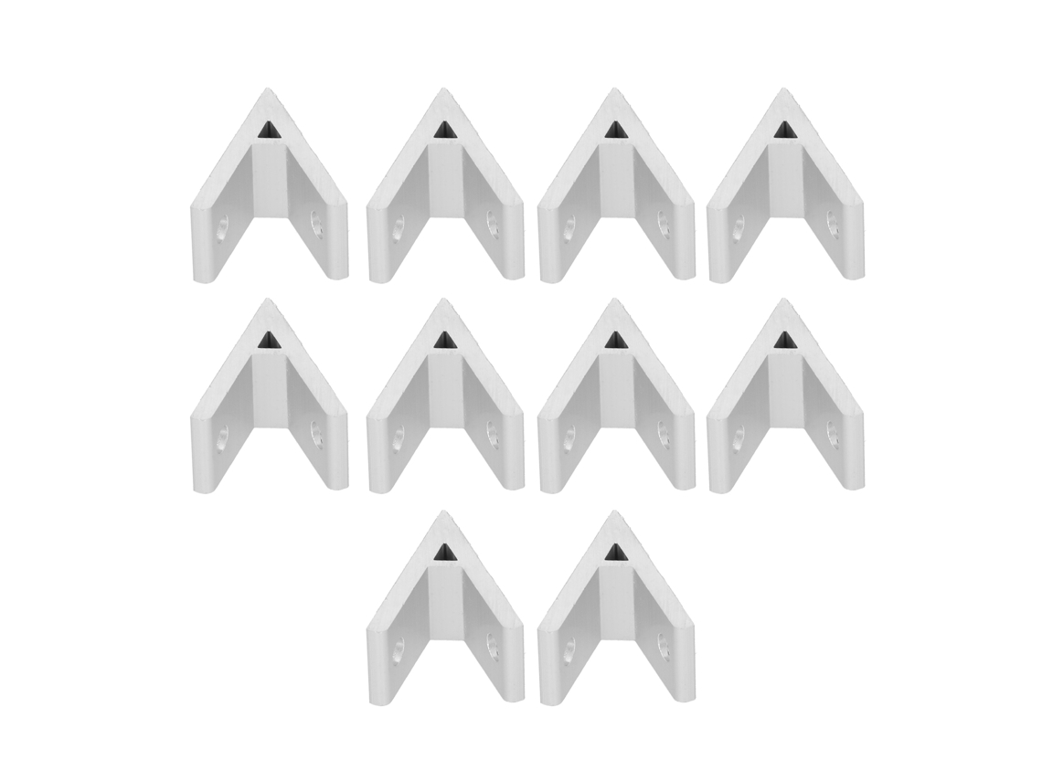 10pcs conector ângulo de alumínio 45° perfis acessórios resistentes duráveis