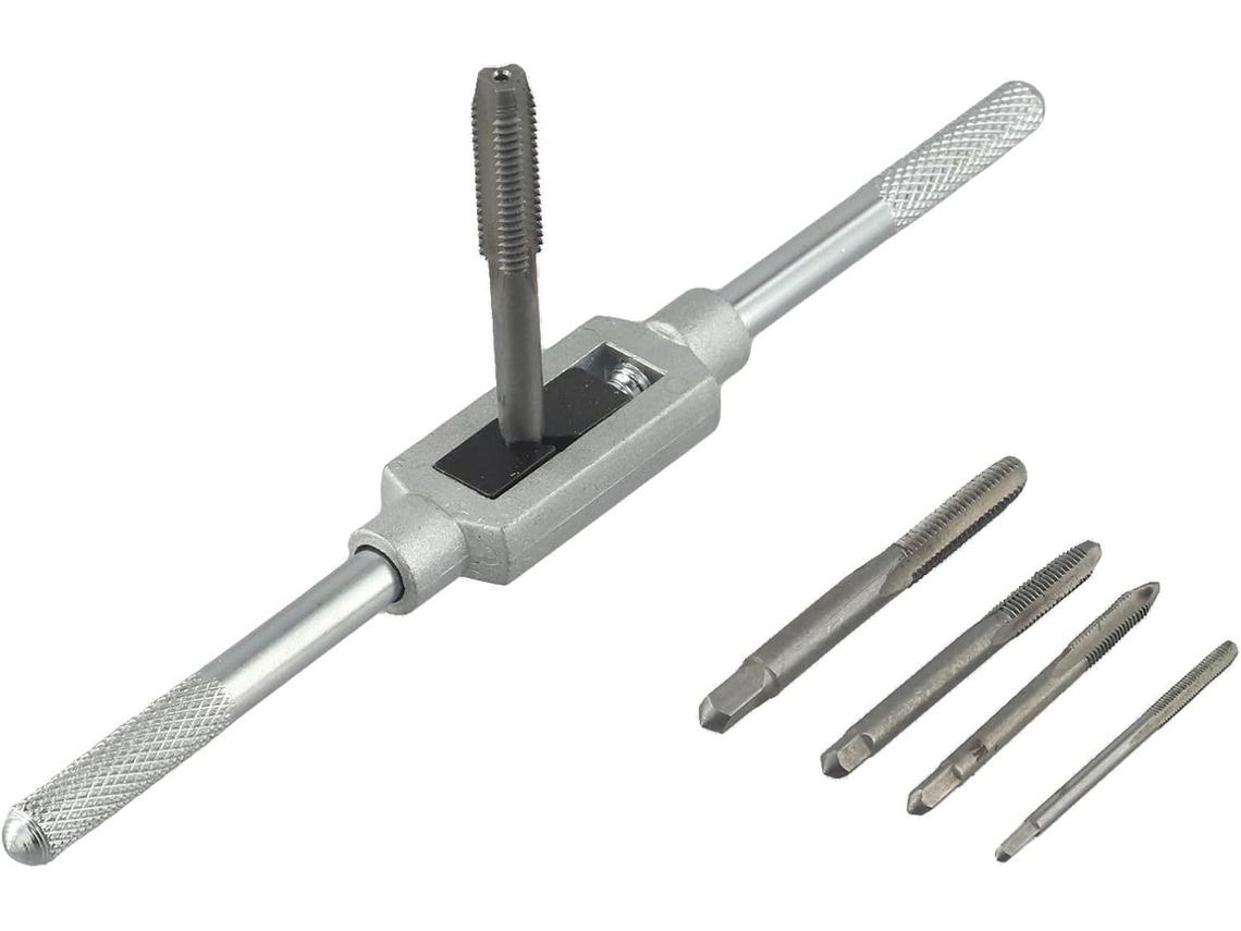 Conjunto De Chaves Catraca Ajustáveis Para Rolamentos M3 E Roscas, Kit De Ferramentas Manuais Para Rosqueamento Em Aço