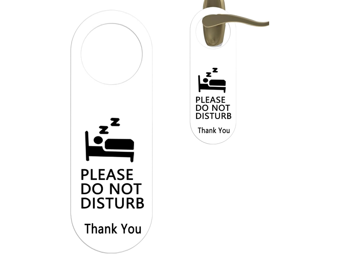 Placa De Porta Não Perturbe – Acrílico Para Escritório