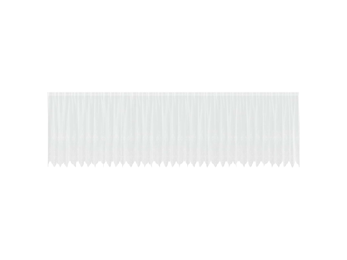 Maison Exclusive - Cortina De Renda Com Cortinas Branco 160 X 900 Cm Poliéster