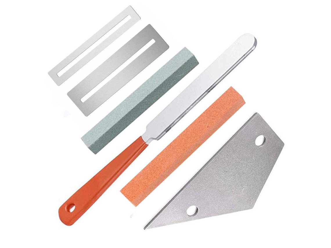 Conjunto de Ferramentas para Polimento de Guitarra, Incluindo 1 Lima para Coroar Trastes AQUAFORGE