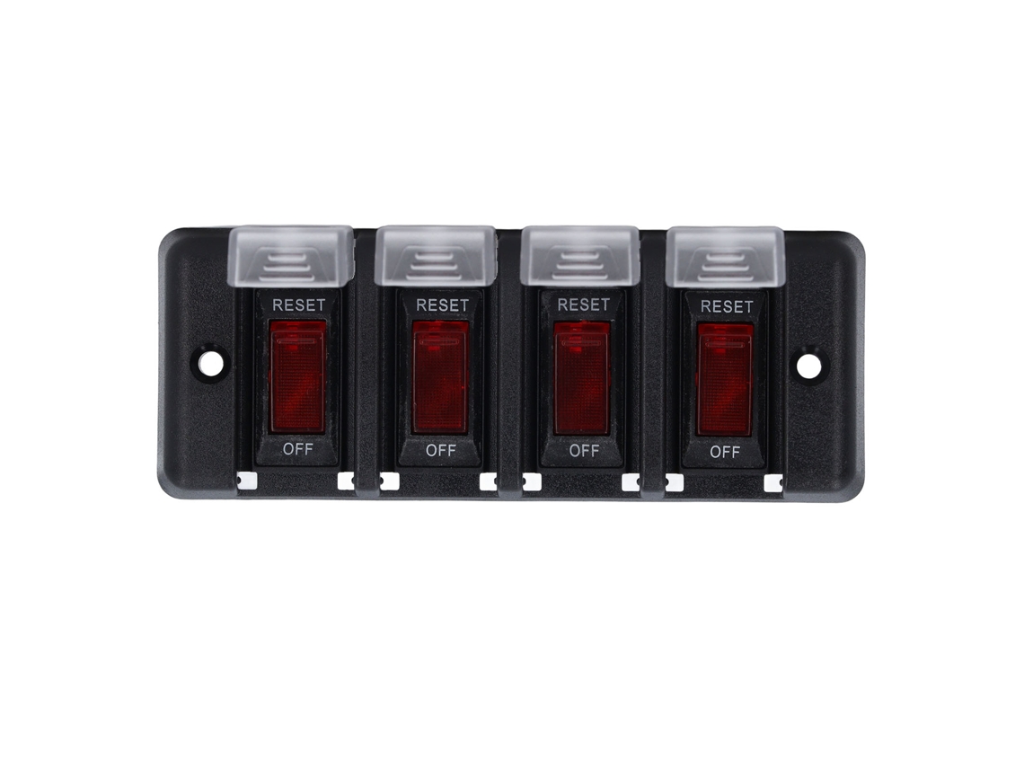Placa de Controlo de Interruptores Marine Waterproof com Led Vermelho