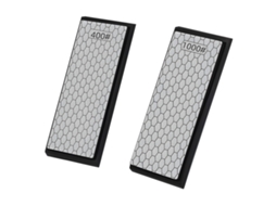 Pedra De Afiar Diamantada Dupla Face, Afiador Facas Com Base Antiderrapante E Revestimento Cera Abelha, Ideal Para Facas, Tesouras Aquaforge