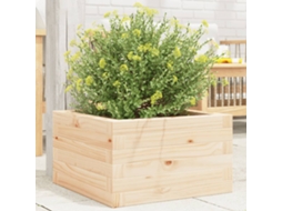 Vidaxl Vaso/floreira De Jardim 40x40x23 Cm Madeira De Pinho Maciça