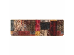 Conjunto 1 Tapete Runner Vidaxl Multicolorido Poliéster (80 X 250 Cm)