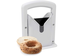 Fatiador De Bagel, Fatiador De Bagel Guilhotina Com Proteção De Segurança Transparente Everley891