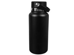 Garrafa Isolada Aço Inox 304 32oz Preta Outdoor