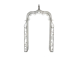 Arco De Rosácea Em Metal Clp Aurora, Ajustável Conforme Desejado, 2 Opções De Montagem À Escolha, Muito Estável, Várias Núcleos À Escolha...