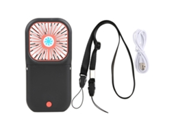 Ventilador Mini Plegable Usb Recargable Portátil Negro