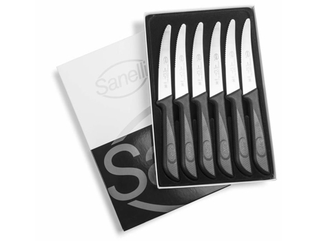 Conjunto de Utensílios Conjunto de Utensílios SANELLI 904206 Linea Skin Conjunto de 6 Facas de Aço Inoxidável