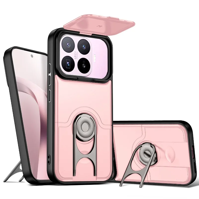 (rosa, Xiaomi 14t Pro) Capa Protetora Deslizante Para Câmera Com Suporte Reforçado, Capa Híbrida À Prova De Quedas.