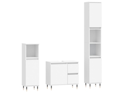 Bathroom Furniture Set, Bathroom Furniture Sets Vidaxl Branco Madeira Processada (n/a)