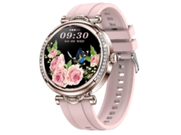 Smart Watch Atender/Fazer Chamadas Relógio de Fitness Feminino de 1 27 Polegadas com Monitoramento de Saúde Feminina À Prova D'Água Voz Ai NISSGU