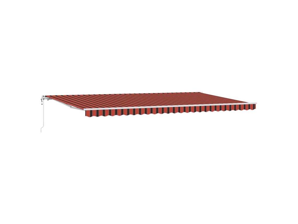 Toldo Retrátil Laranja E Marrom Vidaxl Laranja E Castanho (600x350 Cm)