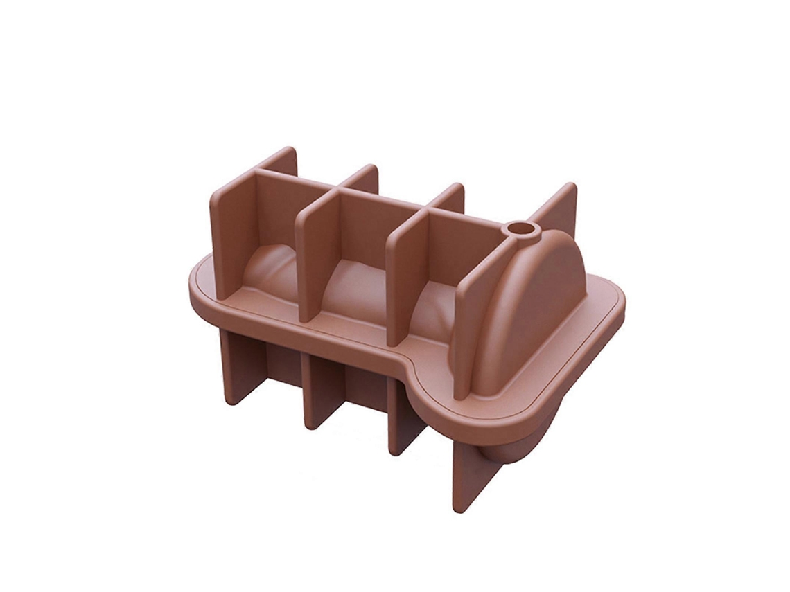 Molde De Gelo Grande Marrom Para Adultos, Com Tampa, Modelo Multiuso Para Fazer Gelo, Ferramenta Para Fazer Gelo Em Casa.
