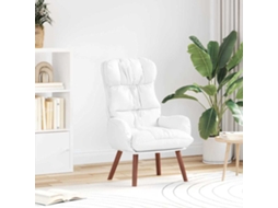 Vidaxl Poltrona Branco 69 X 74 X 93 Cm Couro Artificial