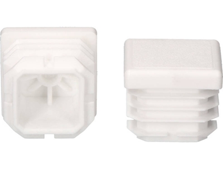 Topo Sistema Interior Quadrada com Aba  40X40Mm Branco