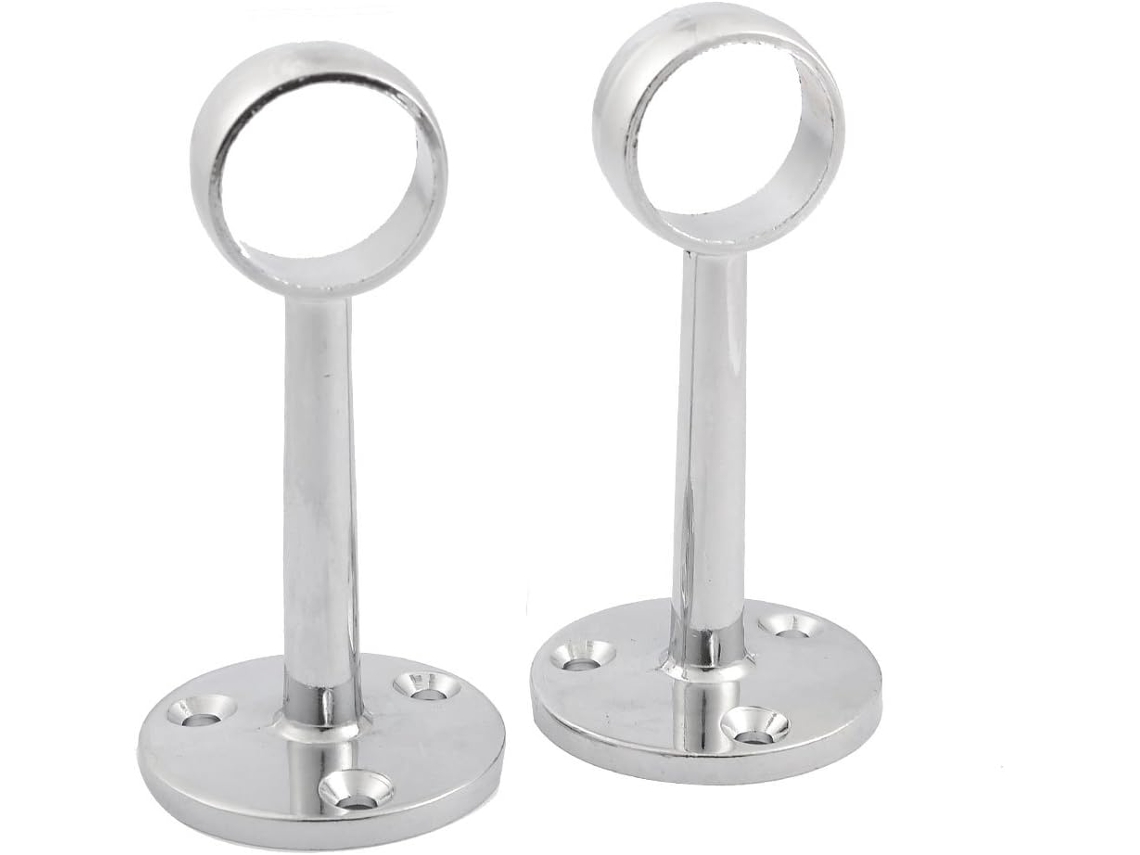 Par de Suportes Parede para Alavanca Roupas com Tubo 22 Mm Diâmetro CHABERLU